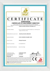 CE-сертификация для генераторов азота